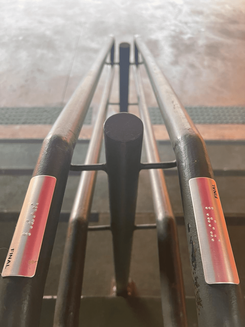 Sinalização em Braille